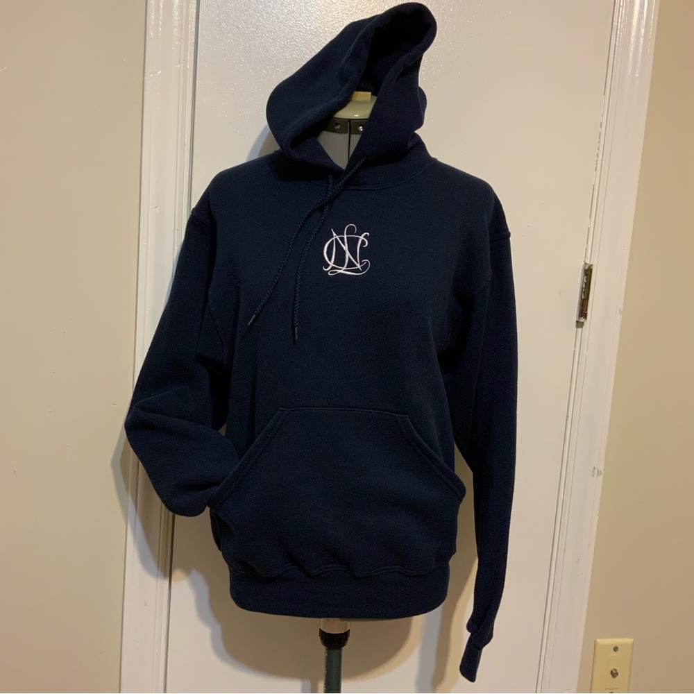 EUC SOFFE Mens Hoodie pullover Navy Blue  Sweater S